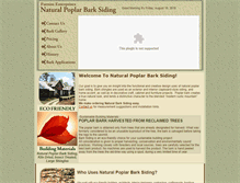 Tablet Screenshot of naturalbarksiding.com